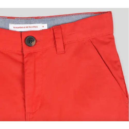 Bermuda En Coton Bio Rouge (Monoprix Kids)