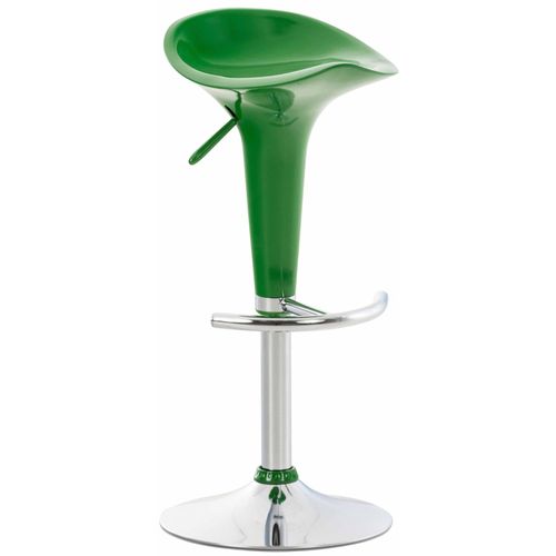 Tabouret De Bar Design En Plastique Vert Hauteur Réglable Pivotant 10_0000717