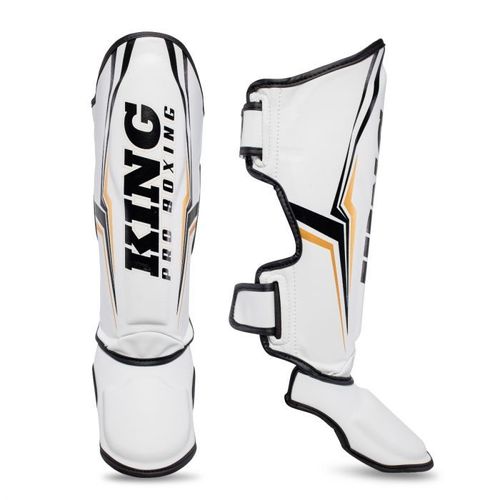 Protège Tibias King Pro Boxing - Thor Blancs