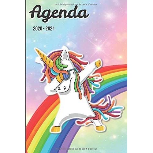 Agenda 2020 2021 | Agenda Scolaire Journalier | Licorne Dab | Format 15,24 X 22,86 Cm: Cahier Pour Une Année Scolaire Réussie