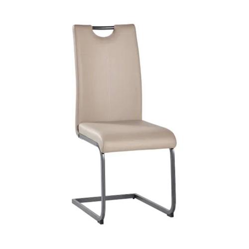 Chaise Talia Taupe Idéale Pour Une Salle À Manger Robuste Et Légère 101 X 42,5 X 57,5 Cm De Profondeur - Design Classique Intemporel - Nettoyage Facile - Cadre Et Piètement Acier Recouvert D'epoxy Noi