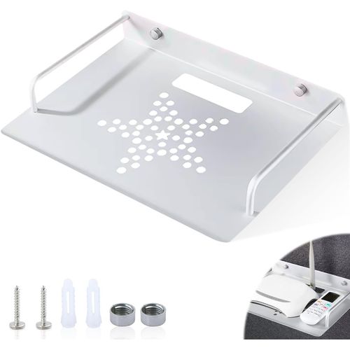 Asas-Supportmural Universel Pour Routeur,Étagère De Routeur,Petite Étagèremurale Pour Projecteur,Étagèremurale Polyvalente En Aluminium,Pour Boîtier Tv,Routeur,Décodeur,Mini Pc,Accessoi