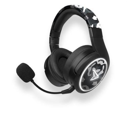 Steelplay Impulse - Micro-casque - circum-aural - Bluetooth - sans fil, filaire - jack 3,5mm - camouflage gris