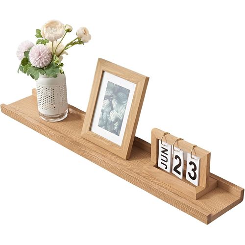 Asas-Étagère Flottante En Bois,70cm Chêne Étagèremurale En Boismassif Étagère Flottante Étagère À Épices Étagère À Suspendre Idéale Pour Le Salon Chambre Salle De Bain 70cmx15cm
