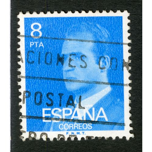 Timbre Oblitéré Espana, Correos, 8 Pta