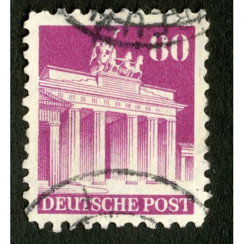 Timbre Oblitéré Deutsche Bundespost, 80