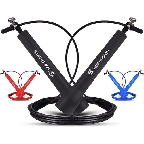 Asas-Corde A Sauter Enfant Adultes Rapide Fitness,Corde À Sauter Avec Antidérapante Plastique Poignée & Réglable Jump Rope Acier Fil 3-M Long Pour Fitness & Gym