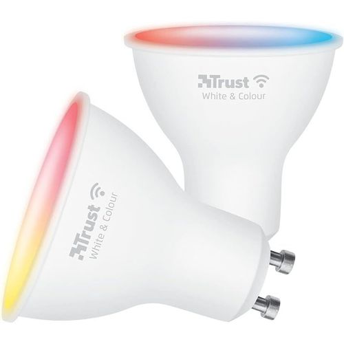 Asas-Wifi Gu10 Ampoule Connectée-Compatible Alexa Et Google Home,Led Couleur Sans Hub,2.4ghz Lampe Wifi,Spotlight Blanc Et Couleur-Lot De 2