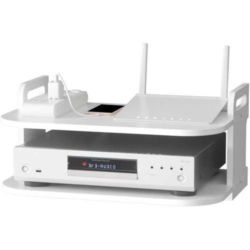 Asas-Étagèremurale Flottante Pour Lecteurs Dvd,Boîtes De Câbles,Supportmural,Étagère Pour Décodeur,Routeur,Consoles De Jeux