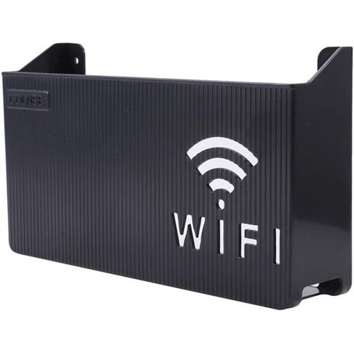 Asas-Boîte De Rangement Pour Routeur Wifi,Supportmural Étagère De Rangementmurale Pour Salon Tv Étagère Pour Décoration D'intérieur Noir