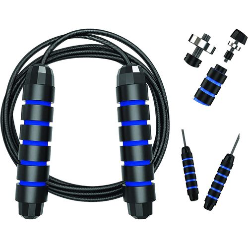 Asas-.Corde À Sauter De 2m75 Réglable Ergonomique/Roulement À Billes/Câble En Acier Recouvert De Pvc/Poignées Antidérapantes Enmousse-Entraînement En Extérieur Et Intérieur Haute Qualité