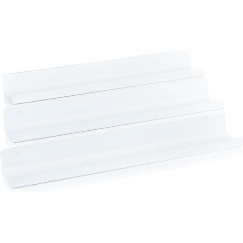 Asas-Étagère Pour Disques En Vinyle-3 Étagères Enmétal Pour Présenter Vos Disques Préférés Ou En Cours De Lecture Aumur-Ce Support Pour Disques En Vinyle Convient À Tous Les Disques (Blanc)