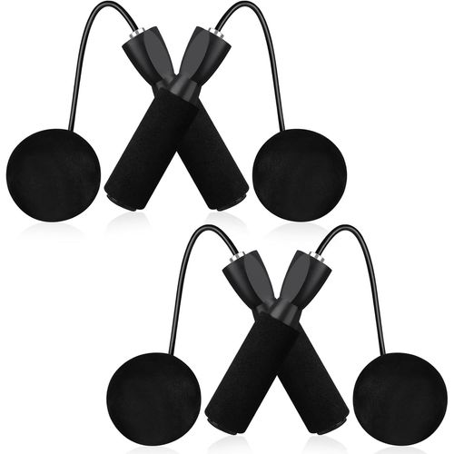 Asas-Lot De 2 Cordes À Sauter Lestées Pour L'exercice,L'entraînement Et Le Fitness,Cordes À Sauter Sans Fil Pour Adultes Avec Poignées Enmousse,Corde À Sauter Lestée Pour Hommes,Femmes,Enfants