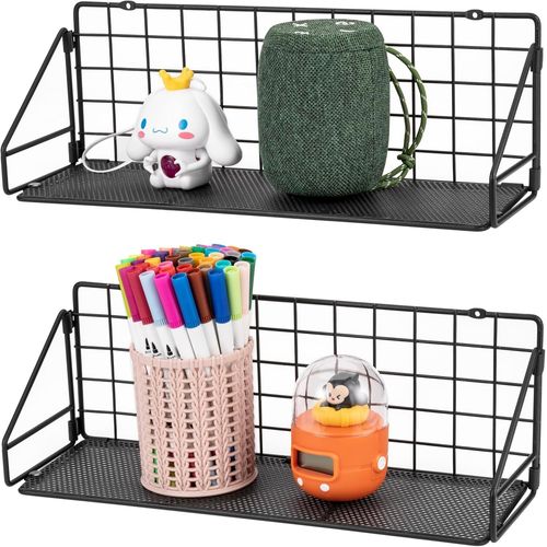 Asas-Lot De 2 Étagères Flottantesmurales À Suspendre Pour Salle De Bain,Salon,Chambre À Coucher,Cuisine,Décoration D'intérieur