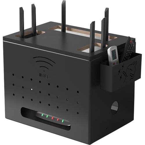 Asas-Ysislybin Boîte De Rangement Pour Routeur,Cache Box Boîte De Rangement Pourmodem Wi-Fi,Armoire Routeur Étageremural Flottante Pour Cache Étagère De Rangement Décorationmurale