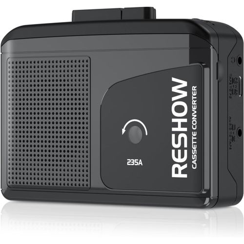 asas-Lecteur Cassette Portable Avec Haut-Parleur Intégré Et Prise Casque,Convertisseur Usb Cassette VersMp3,Lecteur De Conversion Numérique Avec Son Stéréo Complet-Noir