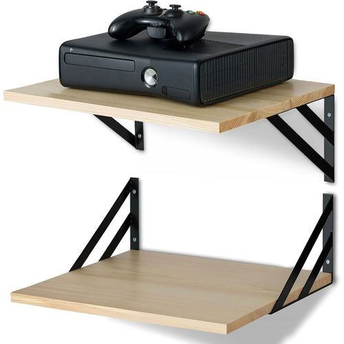 Asas-Étagèremurale En Bois De 30cm De Profondeur :Moderne,40cm De Large,Pour Cuisine,Salle De Bain,Salon,Grande Étagère Flottante Pour Routeur,Livres,Haut-Parleurs,Lecteurmultimédia