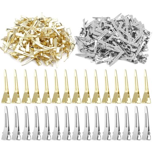 100 Pinces À Cheveux En Métal,4.5cm Pinces À Cheveux Duck Bill,Pinces À Alligator,Clips De Coupe,Assorties De Pinces À Cheveux Pour Femmes,Salon Professionnel Pinces À Cheveux