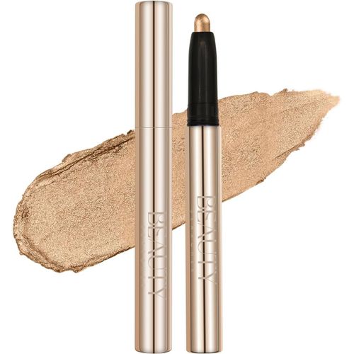 Stick Eyeshadow Matte Shimmer Eyeshadow Pencil Waterproof Pigmented Creamy Eyeshadow Eye Brightening Pen (#03 Rose Gold Shiny) 