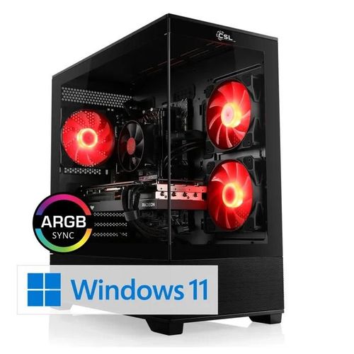 PC Gaming - CSL Computer - M12180H - AMD Ryzen 5 8400F - Radeon RX 9070 - 16 Go RAM