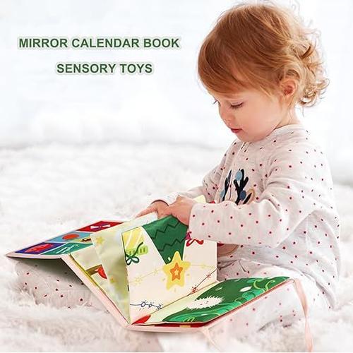 Miroir Bebe Eveil, Montessori Jouets Sensoriels avec Livre en