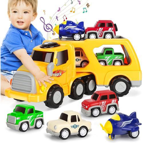 Nicmore Jouet voiture pour enfant garçon : 5 en 1 jouet pour enfants 3 4 5  ans garçons filles tout-petits jouets âge 3-5 ans anniversaire cadeau