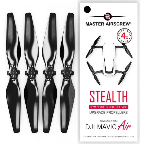 Meimieshop-Hélices Stealth Pour Dji Mavic Air-Noir,4 Pièces-Générique