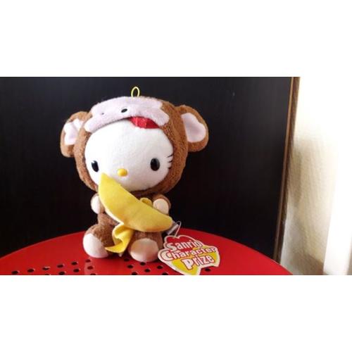 Peluche Hello Kitty Déguisée En Singe De Sanrio