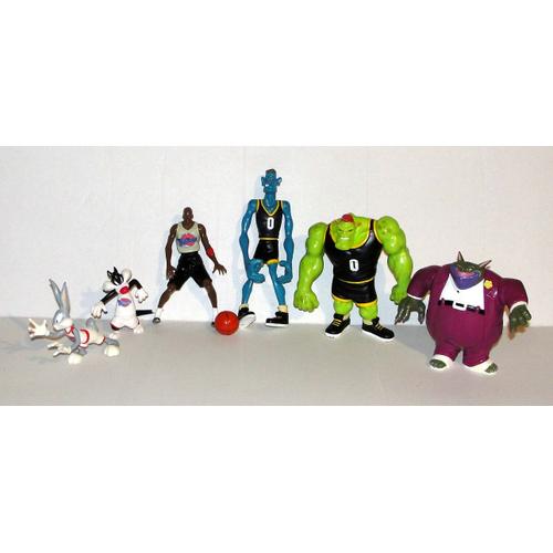Figurine Space Jam Warner Bros 1996 - Lot 6 Personnages Movie Mr Swackhammer Aliens Michael Jordan Bugs Bunny Sylvestre