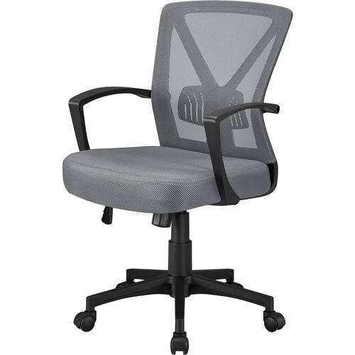 Yaheetech Chaise de Bureau Ergonomique en Maille Respirant Support Lombaire  Réglable