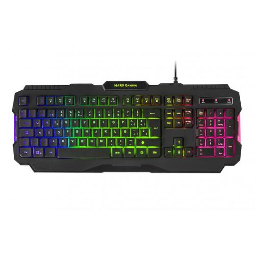 Mars Gaming Mcprgb2fr Clavier Souris Incluse Usb Azerty Français Noir