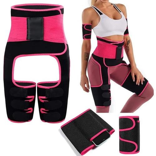 4 en 1 Ceinture de Sudation pour Femme Entraineur de Cuisse a la Taille du Bras Support Dorsal Ceinture Amincissante Reglable XXXL Rakuten