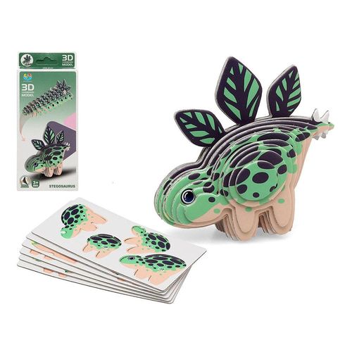 Puzzle 3d Dinosaure Stegosaurus Diy À Assembler - Jeu Éducatif Et Amusant Pour Enfants De 5 Ans Et Plus