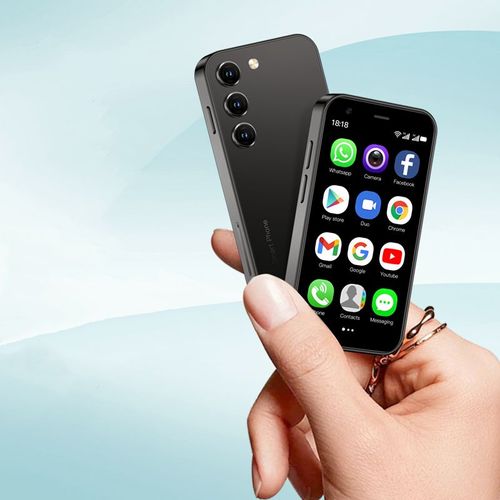 S26 Petit Smartphone 3,0 pouces Android 8.1 2Go RAM 16Go ROM Type-C 1000mAh Double SIM 3G Telephone Noir
