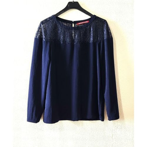 Tunique Comptoir Des Cotonniers Taille 36 Bleu Marine Avec Dentelle