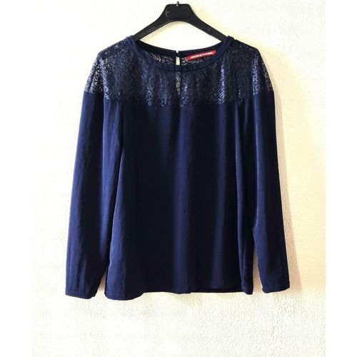 Tunique Comptoir Des Cotonniers Taille 36 Bleu Marine Avec Dentelle