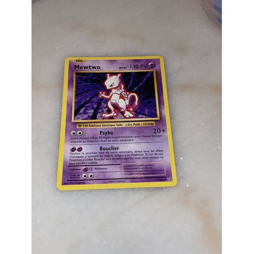 Carte Mewtwo Niveau 53 130pv 2016 51/108