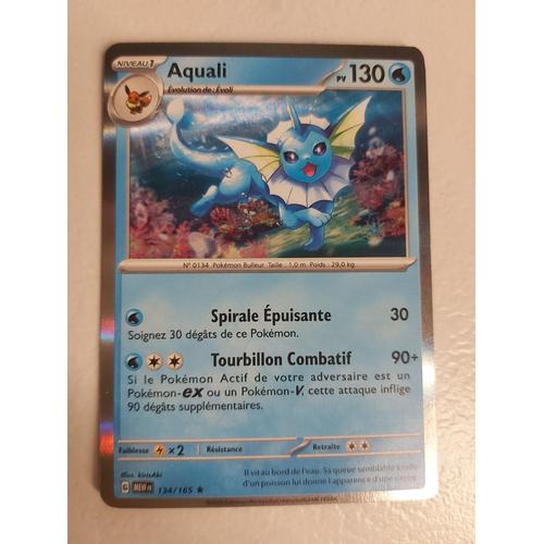 Carte Française Pokemon 151 Aquali Holo 134/165