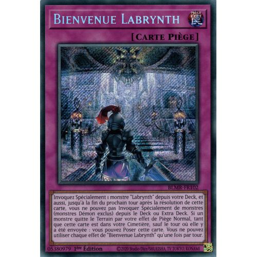 Yu Gi Oh ! Bienvenue Labrynth ( Blmr-Fr102 ) Secret Rare En Français