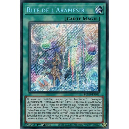 Yu Gi Oh ! Rite De L'aramesir ( Blrm-Fr093 ) Secret Rare En Français