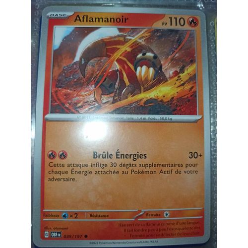 Commune - Pokemon - Flammes Obsidiennes - Aflamanoir 39/197