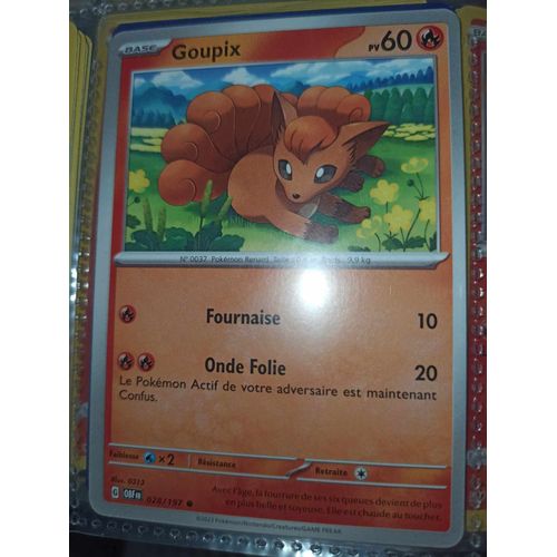 Commune - Pokemon - Flammes Obsidiennes - Goupix 28/197