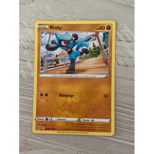 Carte Pokémon Riolu  078/172