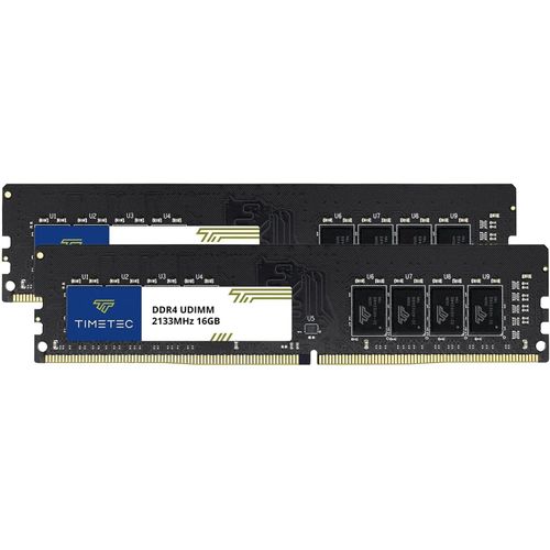 meimieshop-32 Go Kit(2X16Go)Ddr4 2133Mhz Pc4-17000 Non-Ecc Unbuffered 1.2V Cl15 2Rx8 Dual Rank 288 Pin Udimm Ordinateur De Bureau Mémoire Ram Module Mise À Niveau