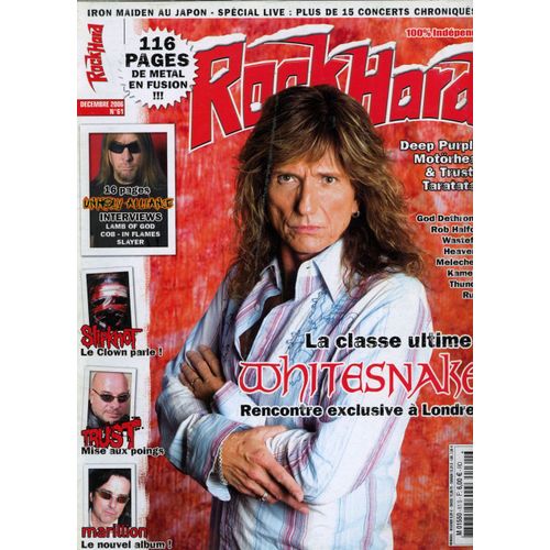 Rock Hard N°61 Whitesnake Deep Purple Motörhead Trust Marillion Slipknot