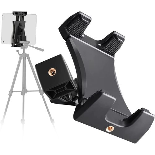 meimieshop-Support De Trépied Universel Pour Tablette Adaptateur De Montage À Clip Compatible Avec Pole Camera Monopod Trépied Support De Bureau Pour Ipad Pro Air Mini 4.7"-12.9" Tablettes Smartphones