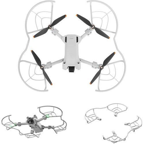 Meimieshop-Cage De Protection D'hélice De Drone Protège-Hélice 360° Anti-Collision Et Sécurité De Vol Gardes Sont Pour Drones Et Helice Dji Mavic Mini 3 Pro Accessoire(Gris)-Générique