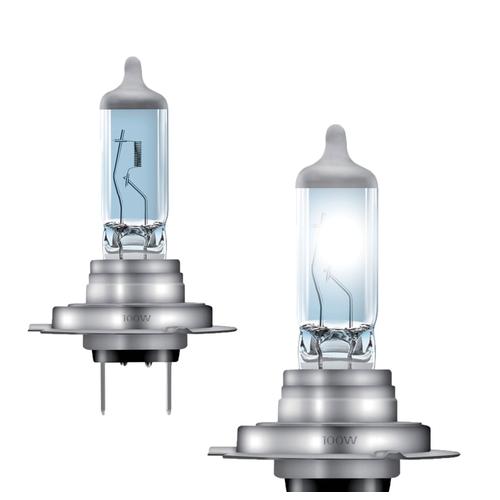 Pack 2 Ampoule H7 55w Lampe Homologuée - Blanc Neutre - Lumière Halogène 12 V Super Bright Ampoule Blanc Pour Voiture Et Moto