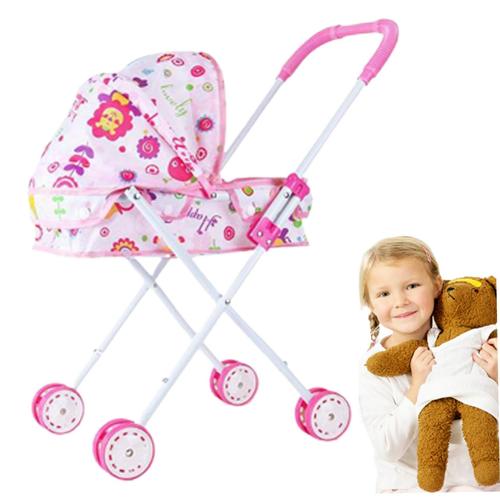 Poussette Bebe Jouet Fille Jouet pour Plus de 3 Enfants Pliables poupees simulees de Grande capacite bebe Poussette Jouet avec des poignees faciles Rakuten