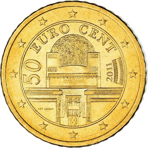 Autriche, 50 Centimes D'euro, 2011 Laiton